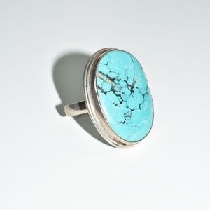 Large turquoise statement ring